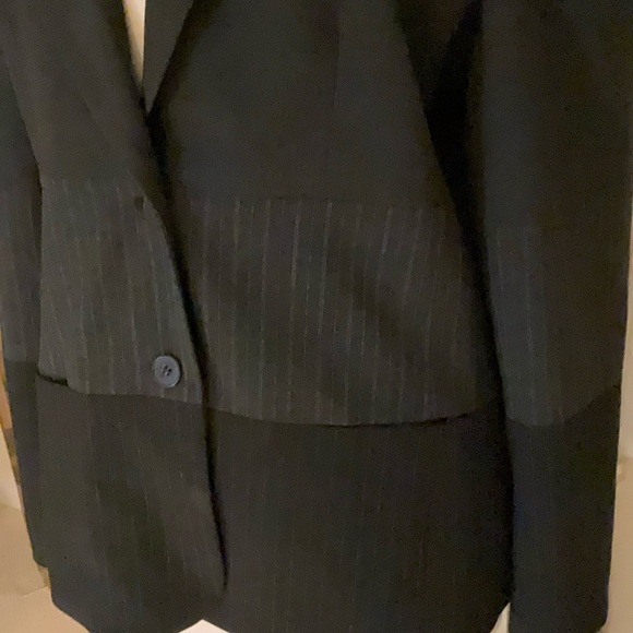 Josephine Chaus Washable Fully Lined Two Pocket Two Button Stripe & Solid Blazer - Picture 2 of 16